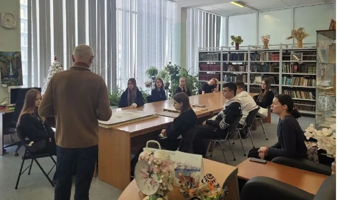 Экскурсия для школьников в отдел библиотеки при ФНЦБ